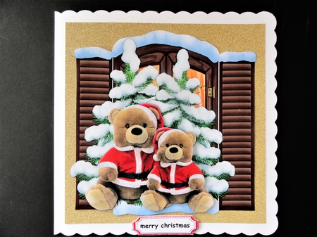 Cute Christmas  Teddies 4 by Valerie Spowart