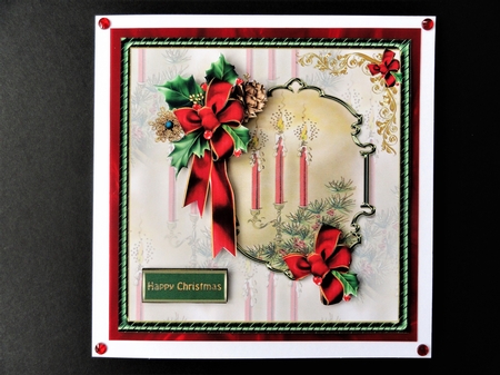 Red Christmas candles by Valerie Spowart