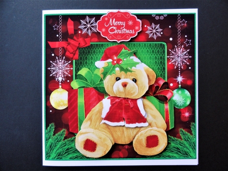 Christmas Bears Card Front Bumper Kit. by Valerie Spowart