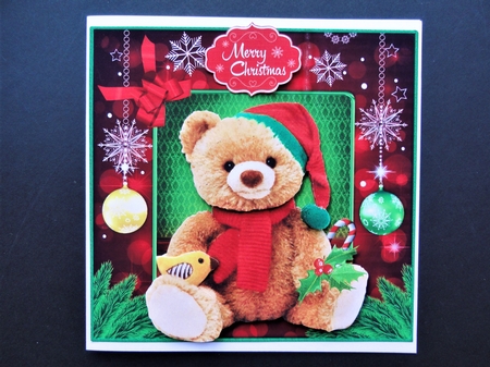 Christmas Bears Card Front Bumper Kit. by Valerie Spowart