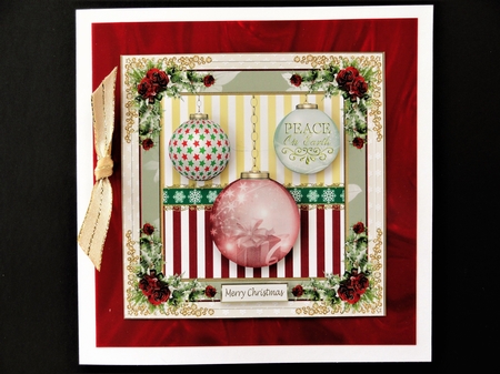 Christmas Baubles Topper by Valerie Spowart