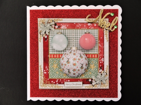 Christmas Baubles Topper 2 by Valerie Spowart