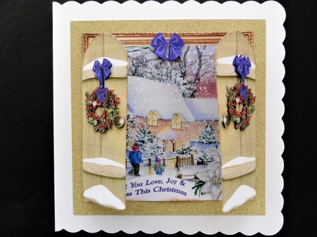 6x6 THROUGH GARDEN GATES CHRISTMAS COTTAGES by Valerie Spowart