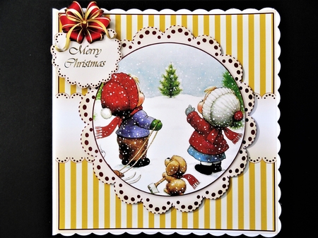 O Holy Night 5_Gold Strippes by Valerie Spowart