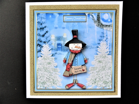 snowman melts my heart by Valerie Spowart