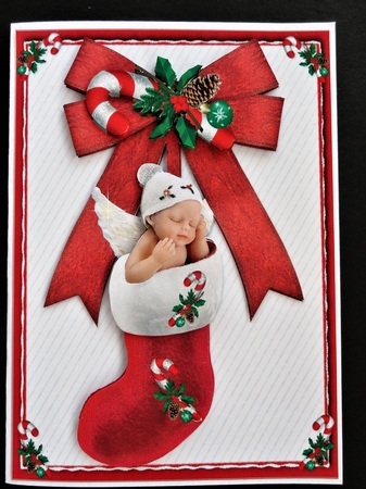 Angel baby 1st Christmas mini kit by Valerie Spowart