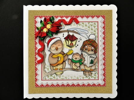 7x7 The Owl family Christmas Carol mini kit 2 by Valerie Spowart