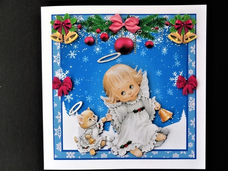 Angels Blue Christmas Bumper Kit 2 by Valerie Spowart