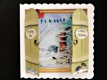 THROUGH THE GARDEN GATES CHRISTMAS 6x6 GARDEN BIRDS 2 by Valerie Spowart