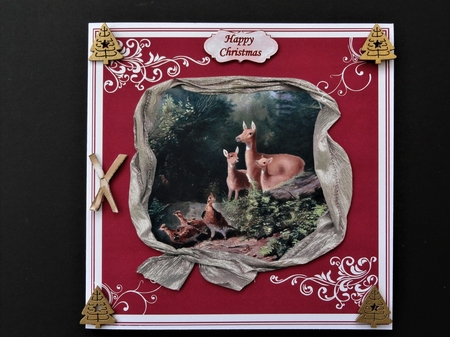 DEER & GROUSE CHRISTMAS BIRTHDAY THANK YOU UNIVERSAL by Valerie Spowart