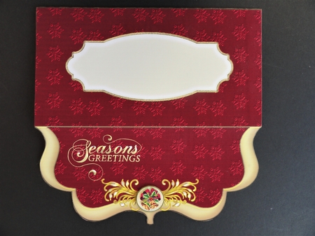 Red Gold Christmas Voucher 2 by Valerie Spowart