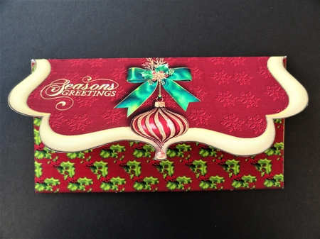 Red Gold Voucher Christmas Decor 5  by Valerie Spowart