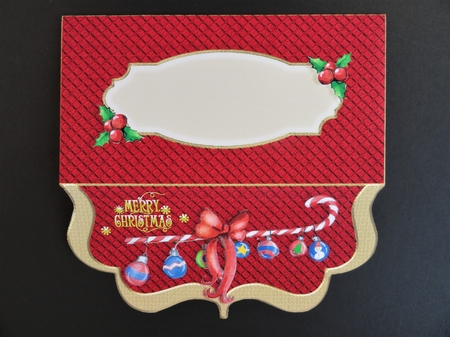 Red Gold Voucher Christmas Decor 6  by Valerie Spowart