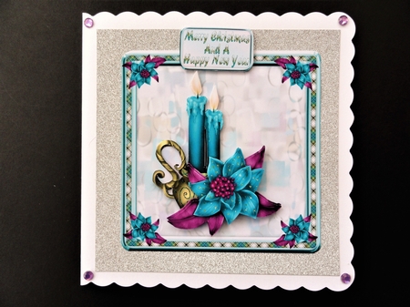 JJ CHRISTMAS CANDLES 1 6X6 by Valerie Spowart