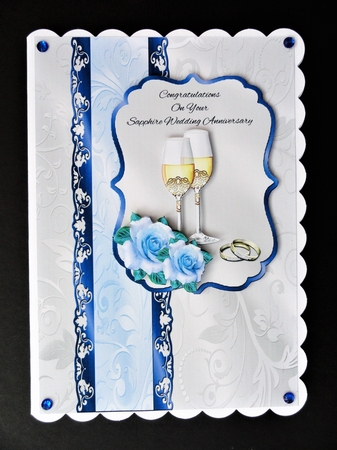 Champagne & Roses Sapphire Wedding Anniversary by Valerie Spowart