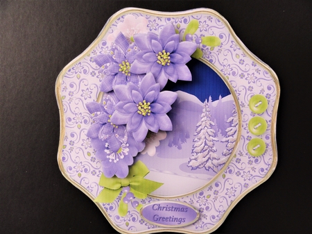 Fields of Snow - Wavy Octagon Card Mini Kit by Valerie Spowart
