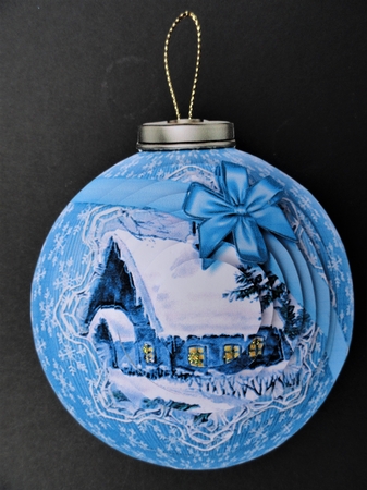 3D Bauble Card And Gift Box Christmas Church Kit.2 by Valerie Spowart