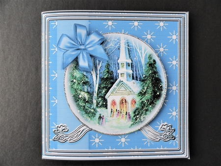 3D Bauble Card And Gift Box Christmas Church Kit.6 by Valerie Spowart