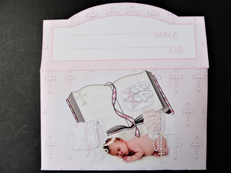 8x8 sweet angel girl Christening day mini kit by Valerie Spowart