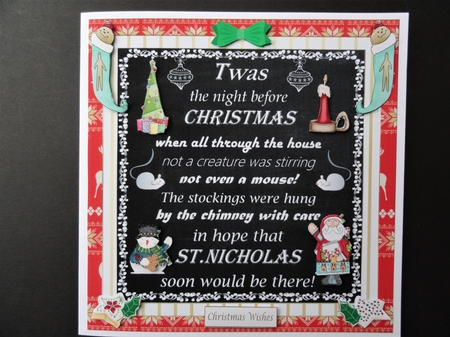 Twas the Night Before Christmas Topper 2 by Valerie Spowart