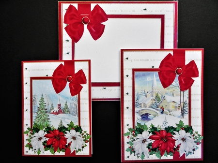 Merry and bright Christmas choice of scenes mini kit 2 by Valerie Spowart
