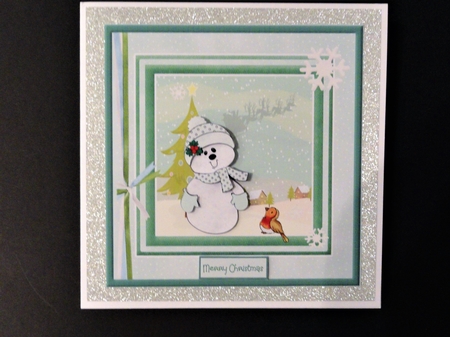 snowman and robin see Santa by Valerie Spowart