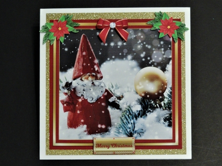CUTE LITTLE SANTA ORNAMENT by Valerie Spowart