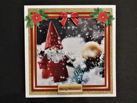 CUTE LITTLE SANTA ORNAMENT by Valerie Spowart