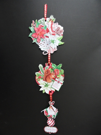 Colours of Christmas Hanging Baubles Trio by Valerie Spowart