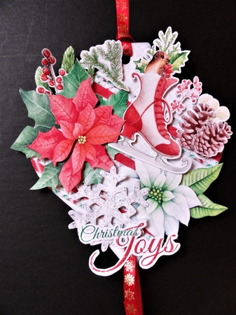 Colours of Christmas Hanging Baubles Trio by Valerie Spowart