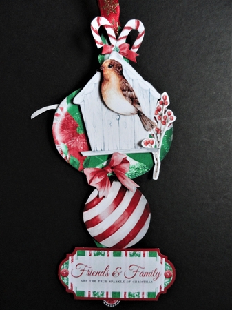 Colours of Christmas Hanging Baubles Trio by Valerie Spowart