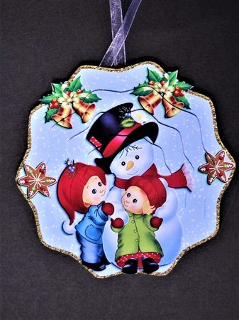 3D Shaped Keepsake Snowman 3 by Valerie Spowart