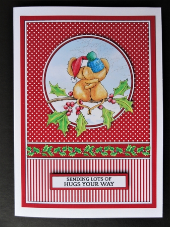 Merry Chrismouse Topper (red/green) by Valerie Spowart