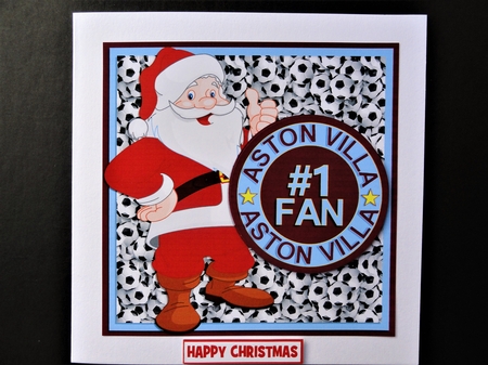 ASTON VILLA SANTA SHEET by Valerie Spowart