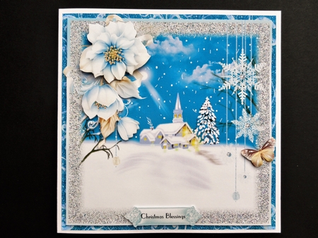 Christmas Blessings Card Front Kit by Valerie Spowart
