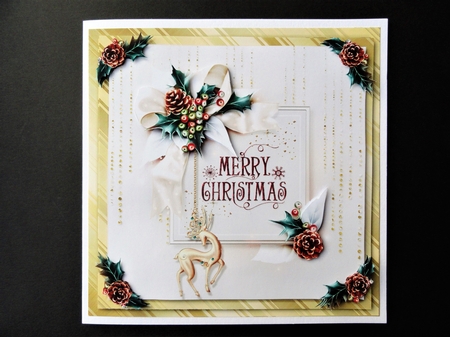 White Christmas Card Front Mini Kit.1 by Valerie Spowart