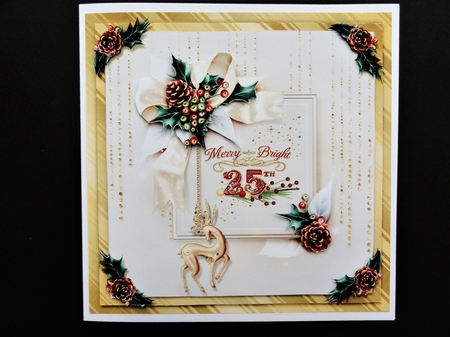 White Christmas Card Front Mini Kit.2 by Valerie Spowart