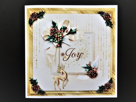 White Christmas Card Front Mini Kit.3 by Valerie Spowart