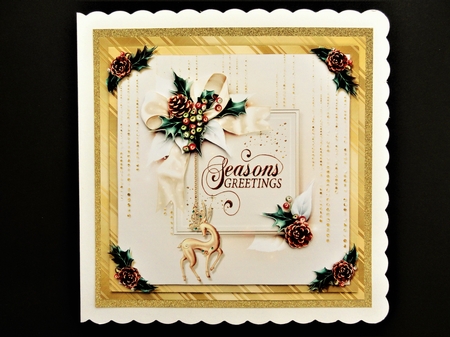 White Christmas Card Front Mini Kit.4 by Valerie Spowart