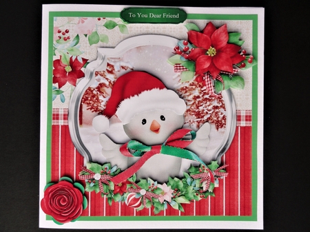 Christmas time owl card mini kit & decoupage by Valerie Spowart