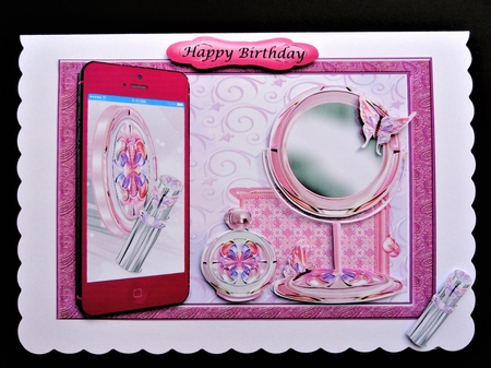 Makeup Phone pink by Valerie Spowart