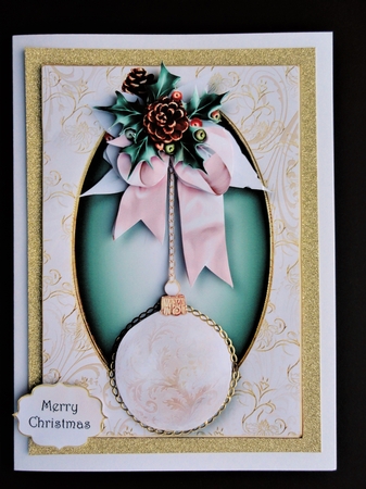 The White Glass Bauble by Valerie Spowart