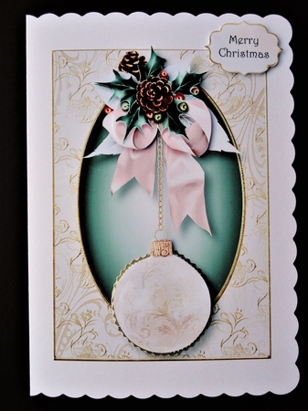 The White Glass Bauble A5 by Valerie Spowart