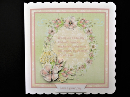 Pastel flowers with verse by Valerie Spowart