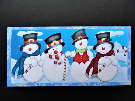 Snowmen Money Wallet by Valerie Spowart