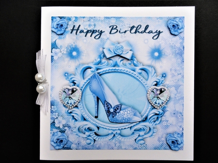 Happy Birthday blue Shoe  by Valerie Spowart