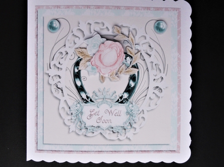 Get Well - Framed Floral by Valerie Spowart