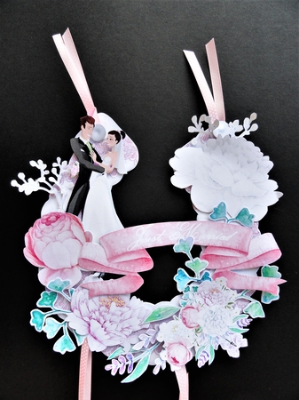 Going to the Chapel Hanging Horseshoes Trio by Valerie Spowart