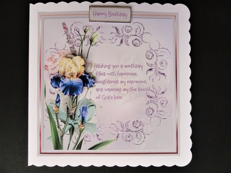 Iris and carnations  by Valerie Spowart