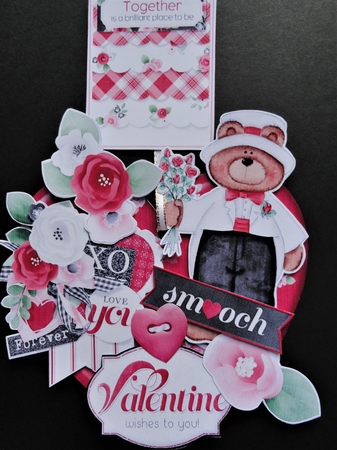Sealed with a Kiss Valentine Hanging Hearts Trio by Valerie Spowart
